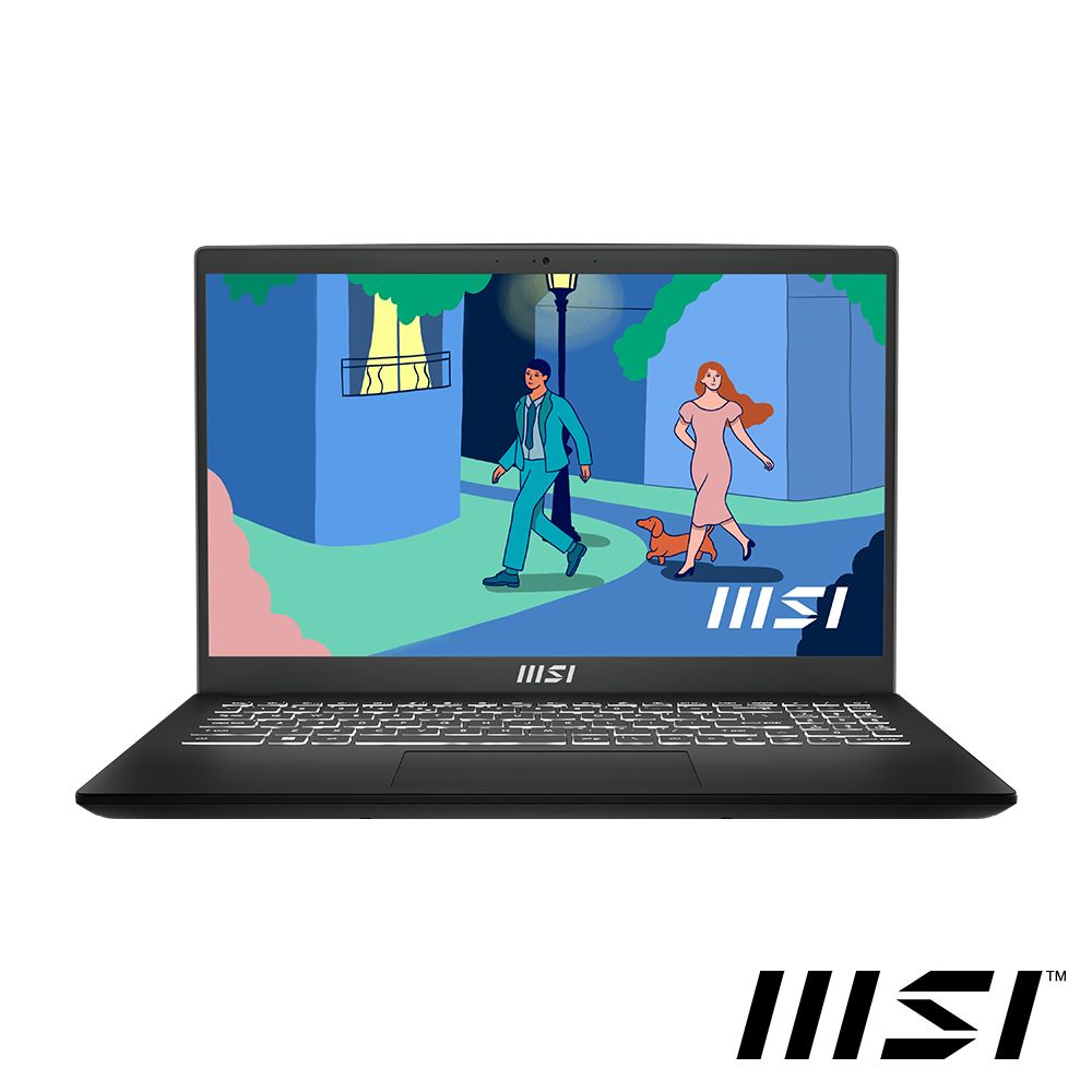 MSI 微星 【1TB行動硬碟組】Modern 15.6吋 效能文書筆電黑色(i5-1235U/16GB/512GB/WIN11/B12M-435TW)