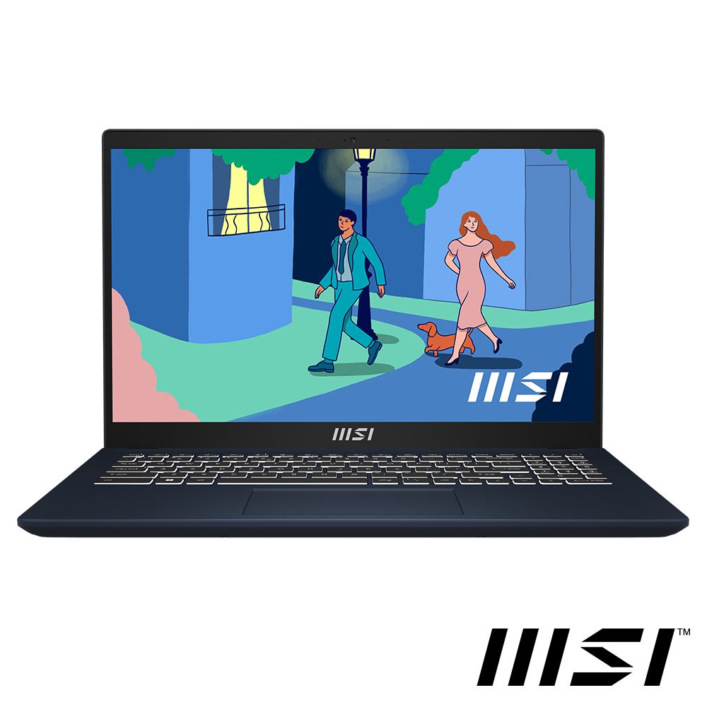 MSI 微星 【1TB行動硬碟組】Modern 15.6吋 效能文書筆電藍色(i3-1215U/16GB/512GB/WIN11/B12M-446TW)