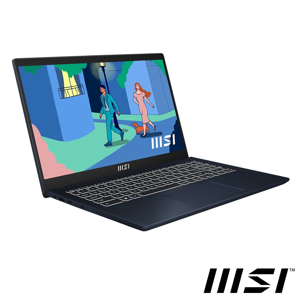 MSI 微星 【1TB行動硬碟組】Modern 15.6吋 效能文書筆電藍色(i3-1215U/16GB/512GB/WIN11/B12M-446TW)