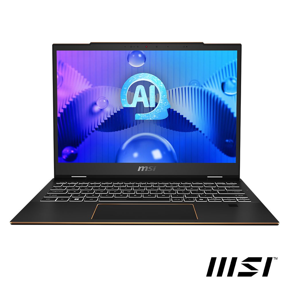 MSI 微星 Summit E13 AI Evo 13.3吋  輕薄AI商用觸控翻轉筆電黑色(Ultra 7 155H/32GB/1TB/WIN11PRO/A1MTG-018TW)