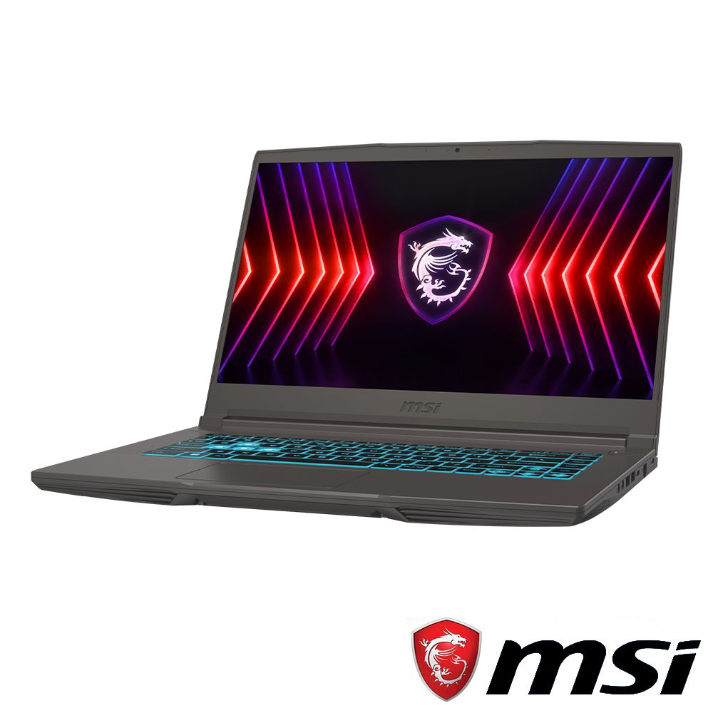 MSI 微星 【LED燈帶組合】Thin 15.6吋 電競筆電灰色(i5-12450H/8GB/512GB/RTX 3050-4G/WIN11/B12UC-2466TW)