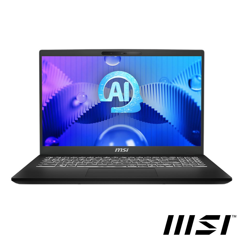  【Office 2024組】MSI Modern 15 H AI 15.6吋 AI筆電黑(Ultra 5 135H/16GB/512GB/WIN11/C1MG-095TW)