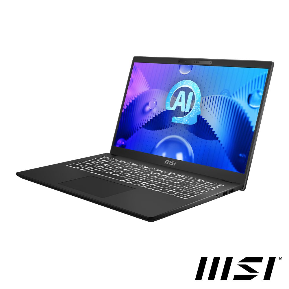  【Office 2024組】MSI Modern 15 H AI 15.6吋 AI筆電黑(Ultra 5 135H/16GB/512GB/WIN11/C1MG-095TW)