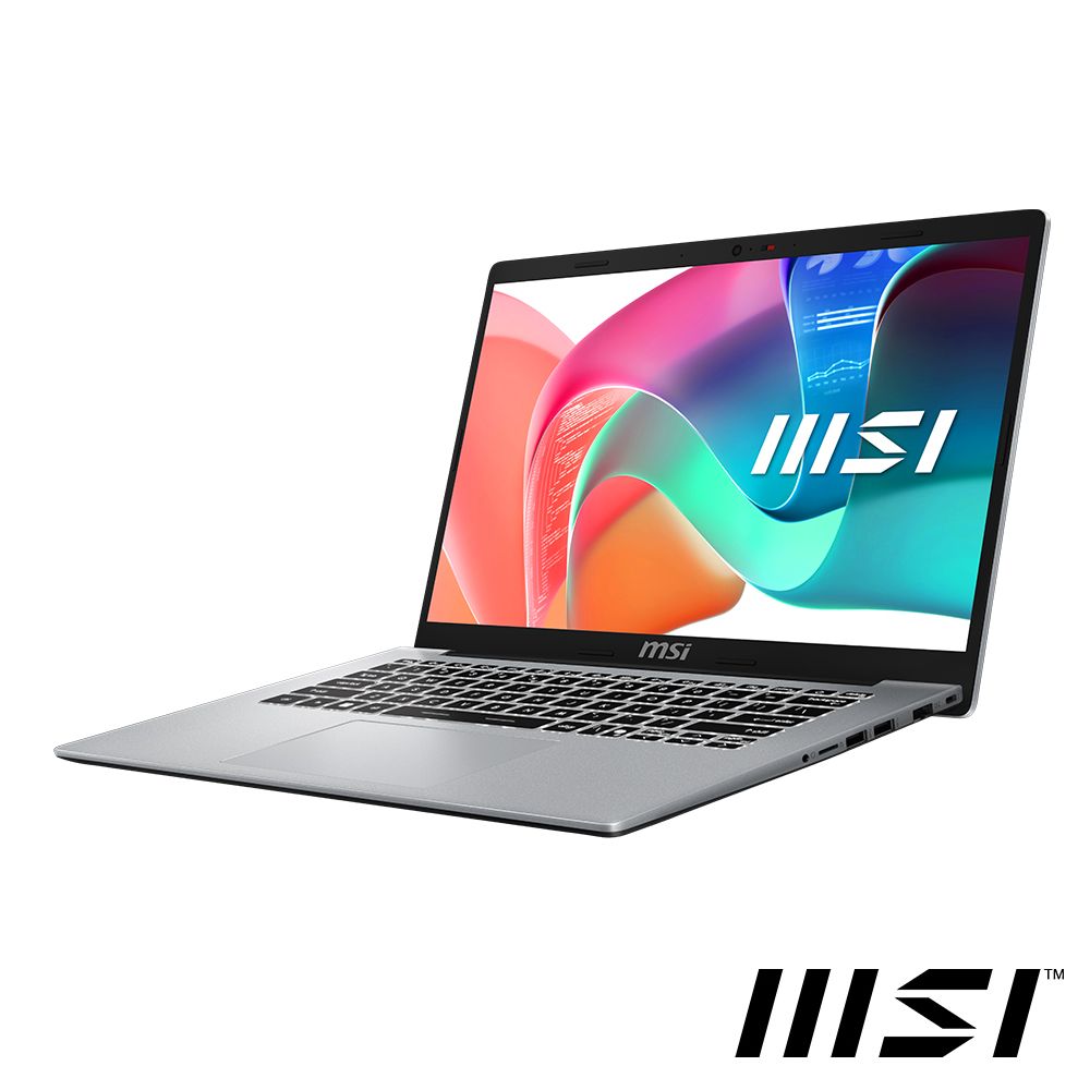  【Office 2024組】MSI Modern 14吋 商用筆電銀色(i3-1315U/8GB/512GB/WIN11/F13MG-044TW)