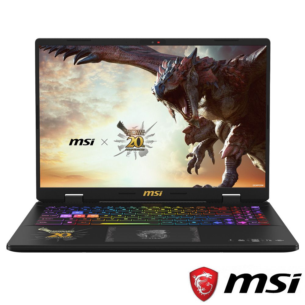 MSI 微星 Crosshair 16 HX MONSTER HUNTER ED. 16吋 電競筆電黑色(i7-14700HX/32GB/2TB/RTX 4060-8G/WIN11/D14VFKG-256TW)