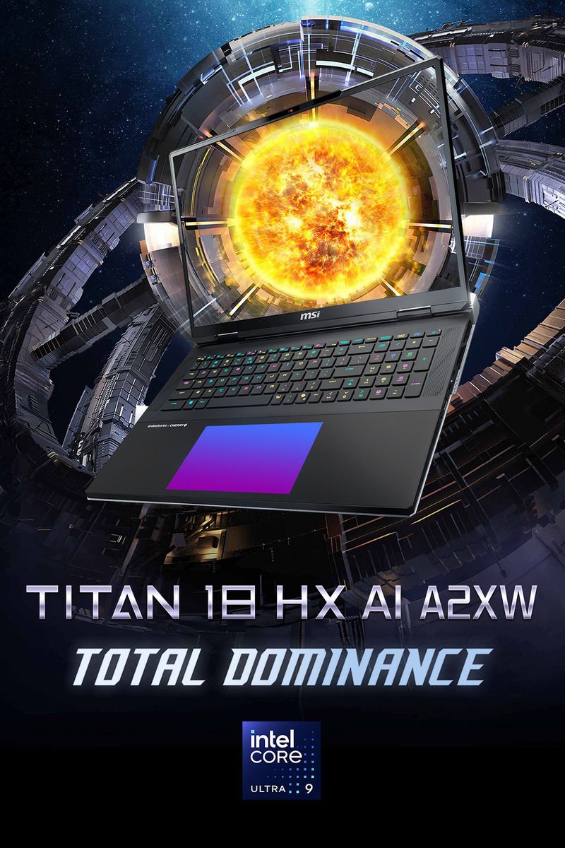 msiTITAN  HX  TOTAL DOMINANCEintelULTRA 9