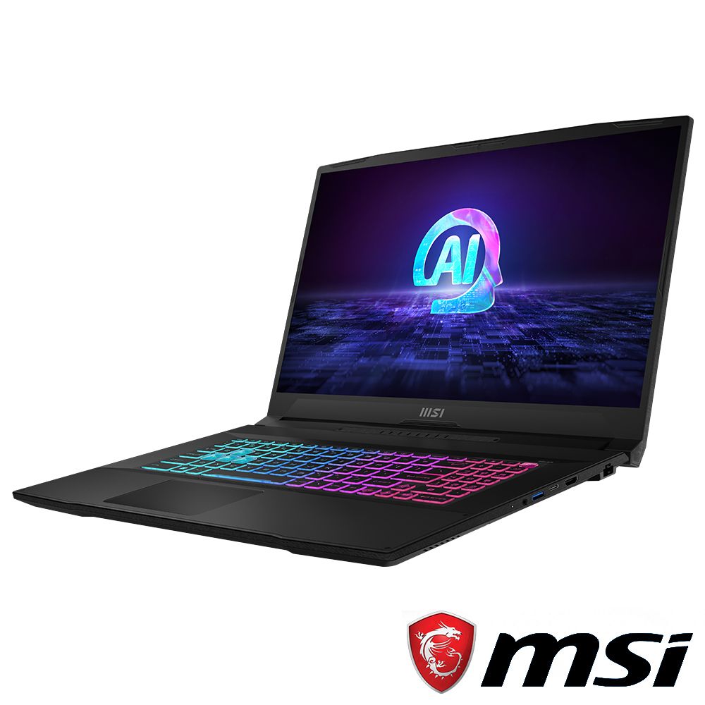 MSI 微星 【Office 2021組】Katana A17 AI 17.3吋 電競筆電黑色(R7-8845HS/16GB/1TB/RTX 4050-6G/WIN11/B8VE-838TW)