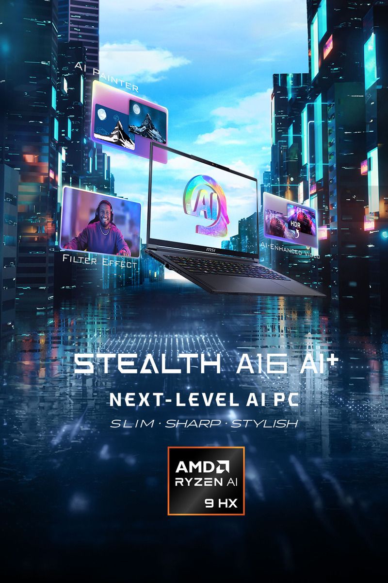 PNTERFILTER EFFECTHDRENHANCED STEALTH  NEXT LEVEL  PCSLIM SHARP STYLISHRYZEN AI9 HX