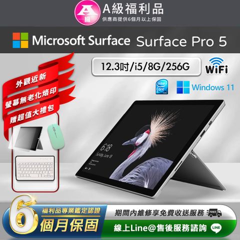 Microsoft 微軟 Surface Pro 5 12.3吋 (i5/8G/256G) WiFi版 平板電腦(贈2100超值大禮包)