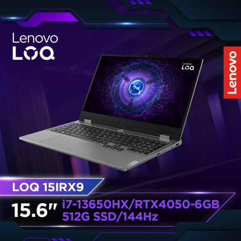 LENOVO 聯想 LOQ 83DV00Q6TW 15.6吋AI電競筆電 灰 (I7-13650HX/24G/RTX4050 6GB/512GW11/FHD/144Hz/15.6)