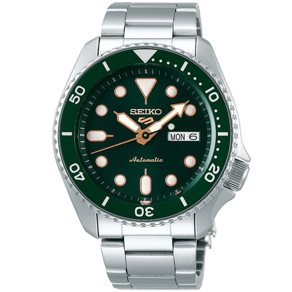 SEIKO 精工 5 Sports 潮流綠 機械腕錶 禮物推薦 送禮首選 (SRPD63K1/4R36-07G0G)