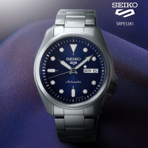 SEIKO 精工 5 Sports Cement 系列機械錶-4R36-08L0B/SRPE53K1