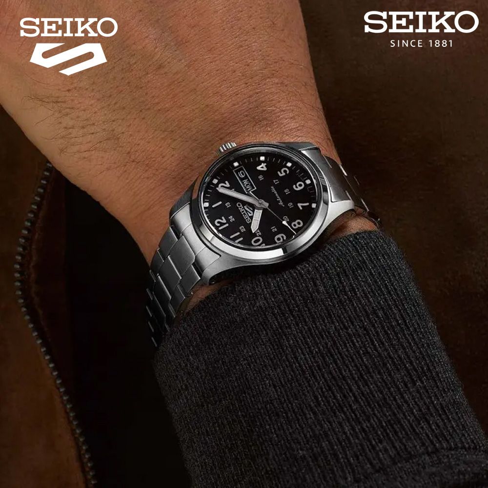 SEIKO 精工   5 Sports 軍風機械錶(4R36-13P0D/SRPJ81K1)