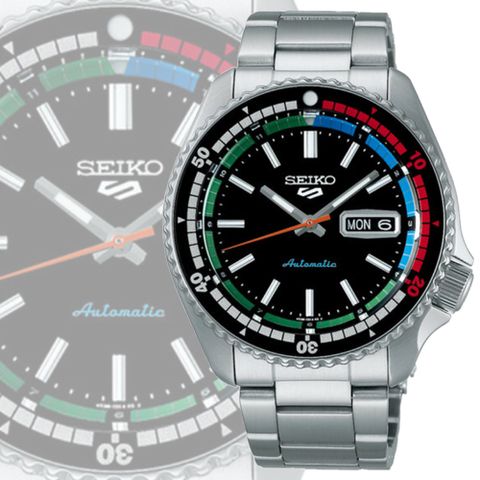 SEIKO 精工 Seiko 5 Sports 55周年 SKX 現代詮釋版 復刻機械錶-黑42.5mm(SRPK13K1/4R36-15D0D 防水100米)_SK028