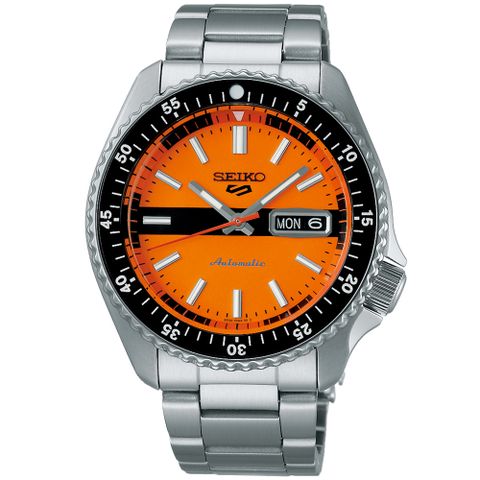 SEIKO 精工 5 Sports SKX現代詮釋版復刻機械錶-橘42.5mm(SRPK11K1/4R36-13V0L)