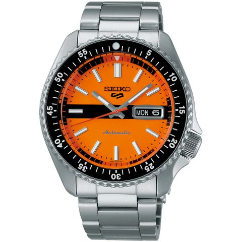 官方LINE登錄3年保固，贈多重好禮SEIKO 精工 5 Sports SKX 55周年現代詮釋版機械錶/橙/42.5mm (4R36-13V0L/SRPK11K1)SK003