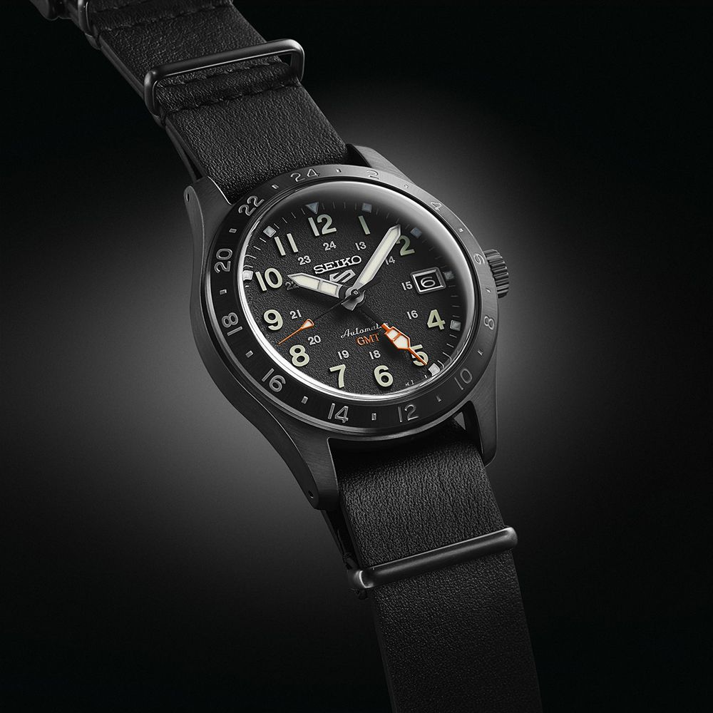 SEIKO 精工 5 Sports Field 系列 GMT動力儲存機械錶/黑/39.4mm (4R34-00C0C/SSK025K1)SK003