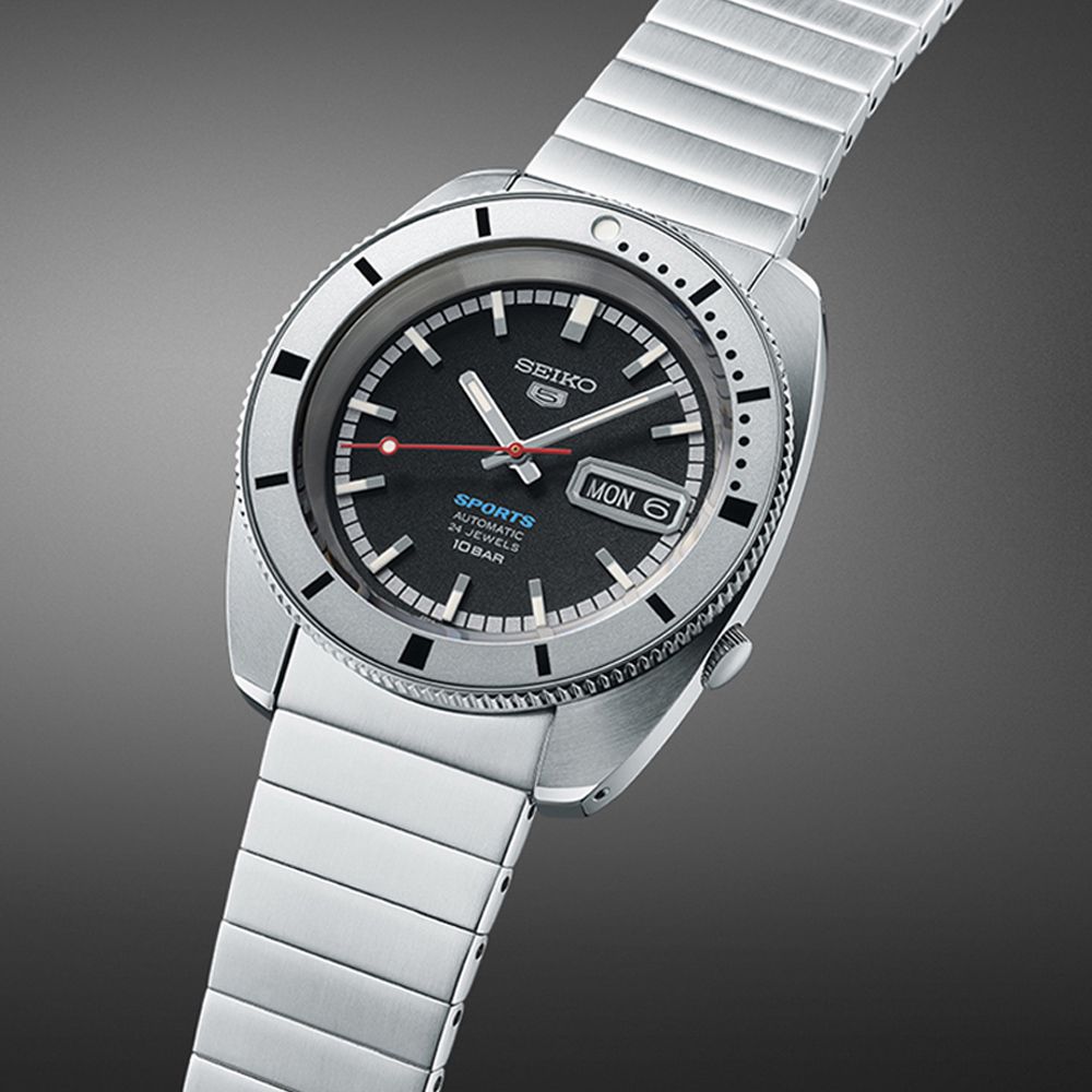 SEIKO 精工 5 Sports系列限量 復刻原型機械錶-黑_SK028 SRPL05K1/4R36-16L0D