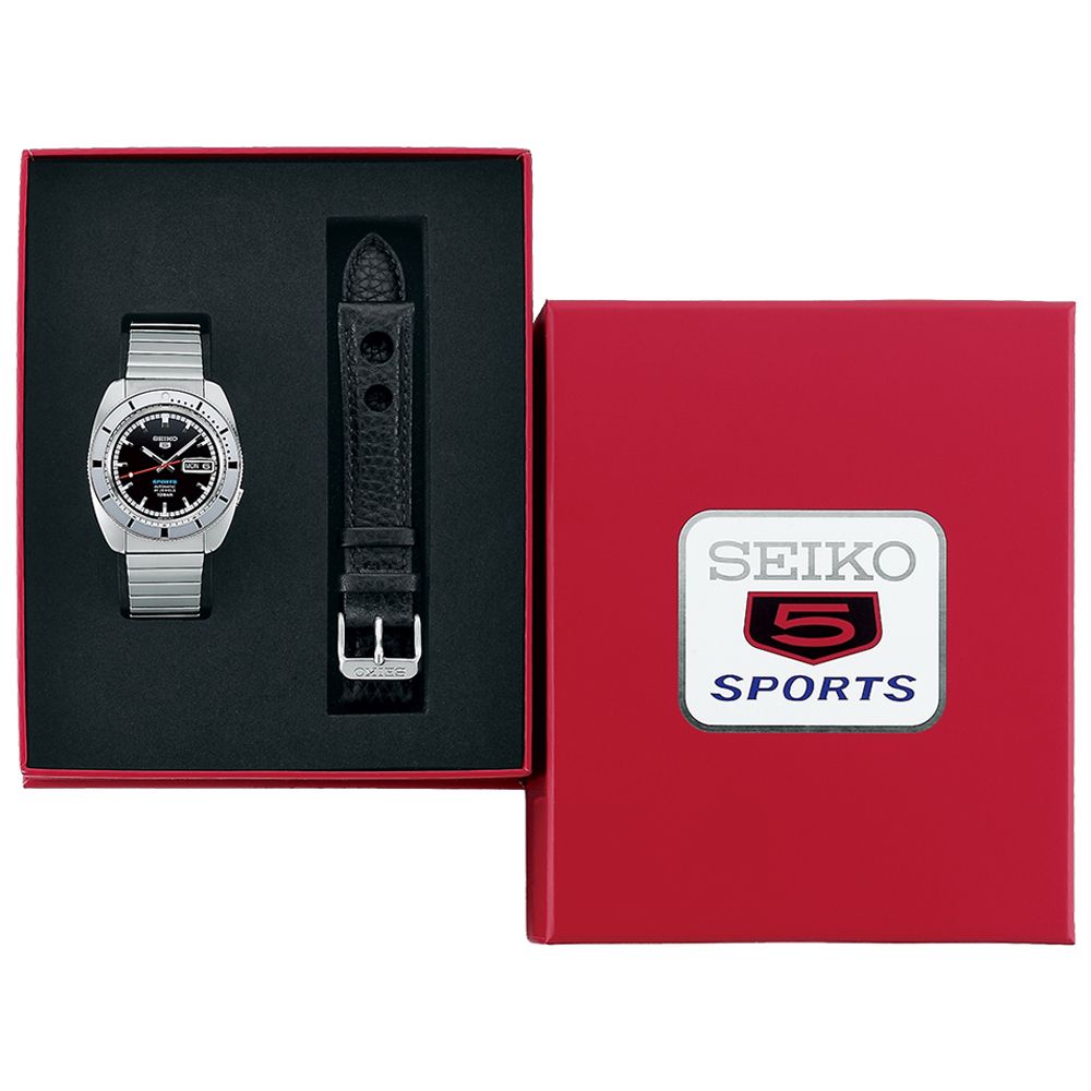 SEIKO 精工 5 Sports系列限量 復刻原型機械錶-黑_SK028 SRPL05K1/4R36-16L0D