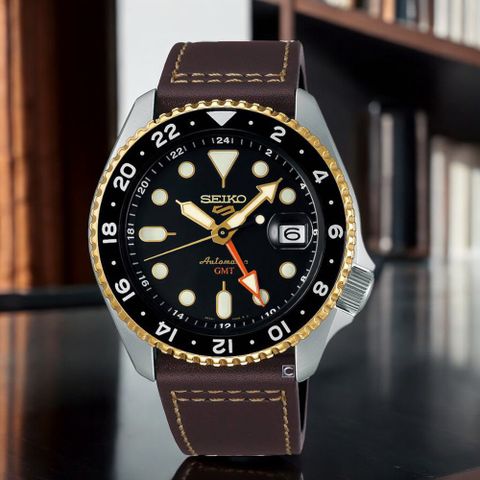 SEIKO 精工 5 Sports GMT 復刻機械錶 男錶 手錶-4R34-00A0J/SSK036K1