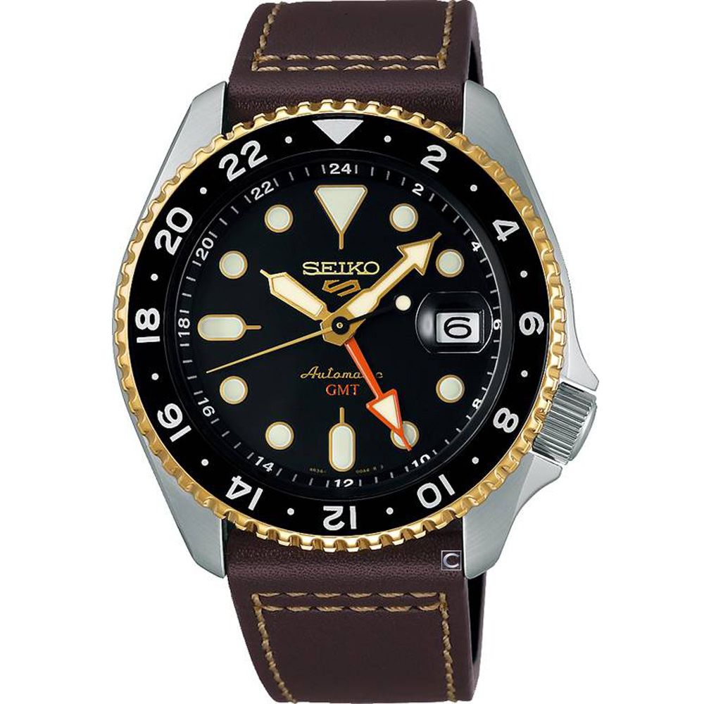 SEIKO 精工 5 Sports GMT 機械錶 男錶 手錶-4R34-00A0J/SSK036K1_SK040