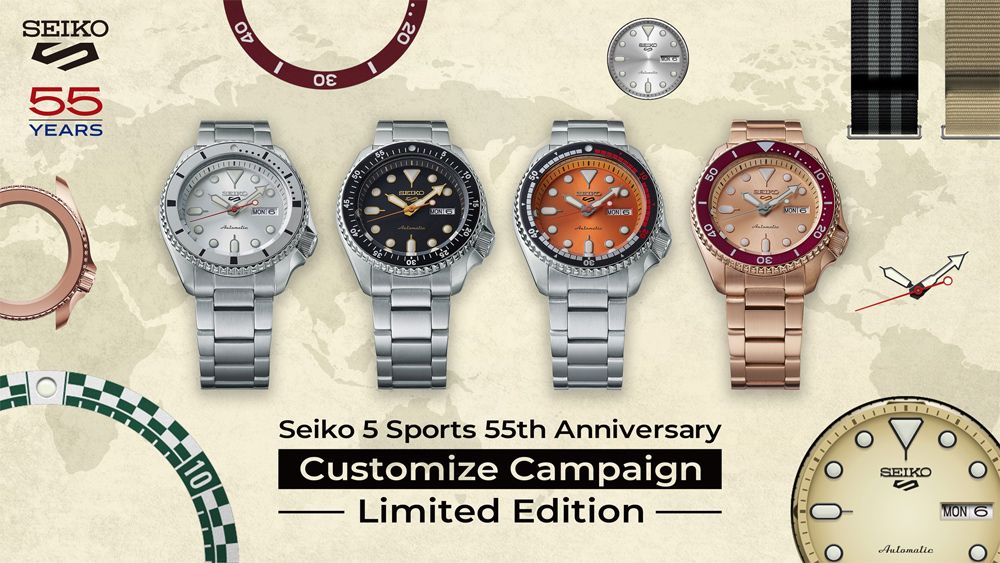 EIKO55YEARS40Seiko 5 Sports 55th AnniversaryCustomize CampaignLimited EditionSEIKOSMON 6