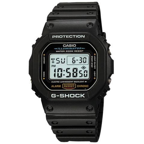 【CASIO】G-SHOCK經典款運動錶 (DW-5600E-1)