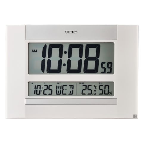 超值▼原廠公司貨SEIKO 精工 溫溼度顯示 座掛兩用電子鐘 時鐘 QHL088W