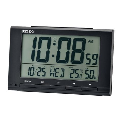 超值▼原廠公司貨SEIKO 精工 溫溼度顯示 貪睡電子鬧鐘 桌鐘 QHL090K