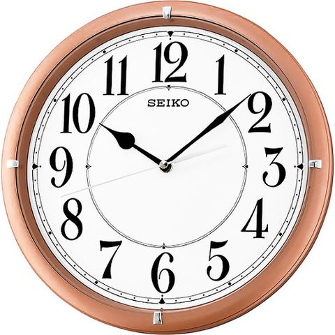 超值▼原廠公司貨SEIKO 精工 指針式時尚時鐘 掛鐘-粉框 QXA637P