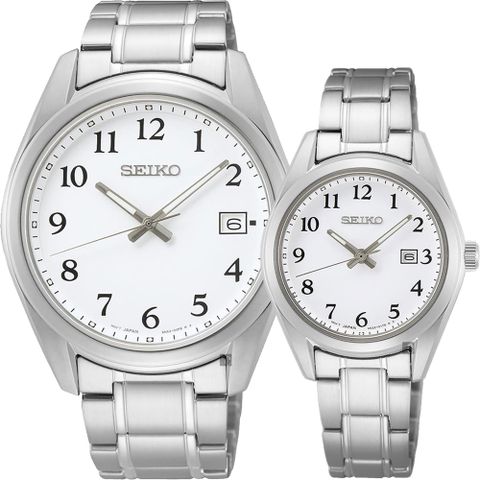 母親感恩月▼送禮推薦SEIKO精工 CS 城市情侶手錶 對錶 6N52-00F0S+6N22-00P0S(SUR459P1+SUR465P1)