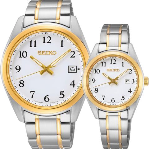 母親感恩月▼送禮推薦SEIKO精工 CS 城市情侶手錶 對錶 6N52-00F0KS+6N22-00P0KS(SUR460P1+SUR466P1)