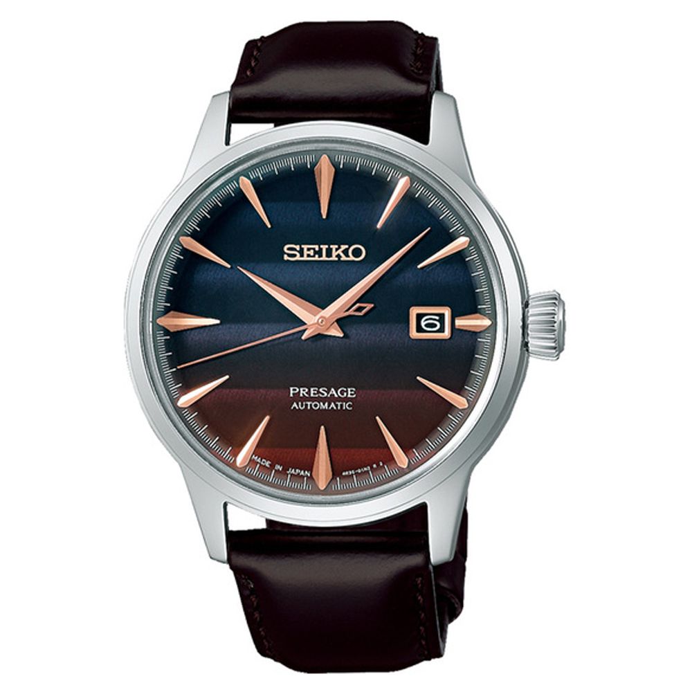 SEIKO 精工   Presage 東京夕陽 STAR BAR聯名限量 對錶 情侶機械錶 4R35-06F0P/2R05-00B0P_SK028