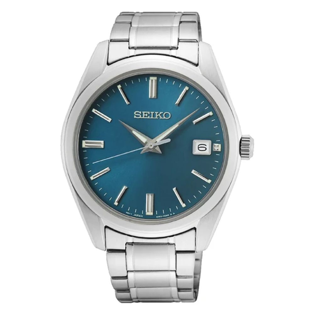 SEIKO 精工   CS系列 日系簡約 時尚情侶對錶-湖水藍_SK028 6N52-00A0U/6N22-00K0U