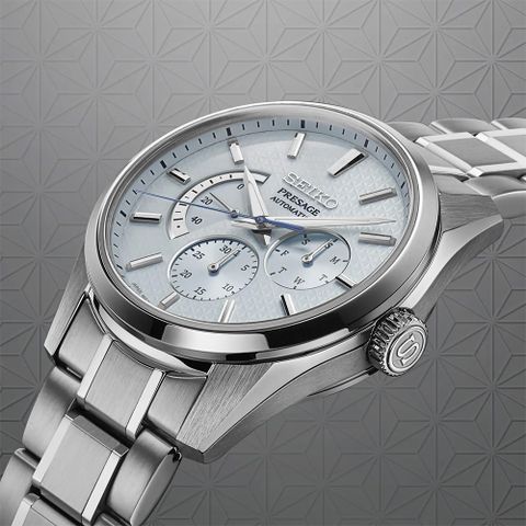 SEIKO精工 Presage 新銳多針機械錶-月白色(SPB305J1/6R21-01H0B)