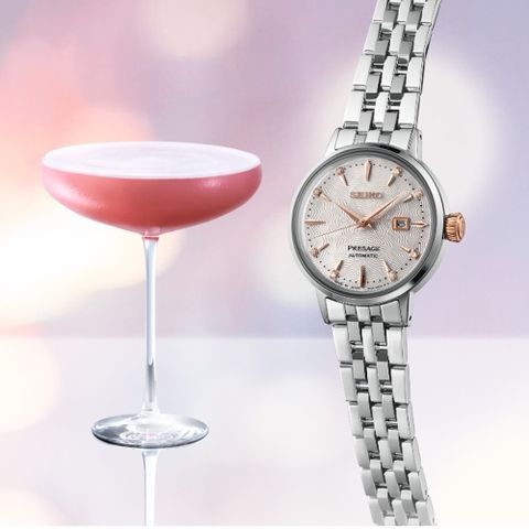 SEIKO 精工 Presage Cocktail Time系列 雞尾酒優雅女士機械錶(2R05-00A0S/SRE009J1)30mm