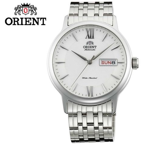 ORIENT 東方 錶 Classic Design系列 藍寶石簡約腕錶 鋼帶款 SAA05003W 白色 - 40mm