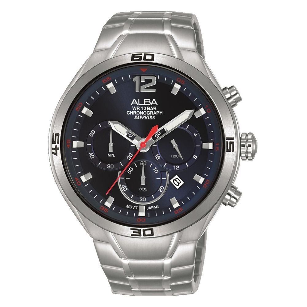 Alba wr 10 bar hotsell chronograph sapphire