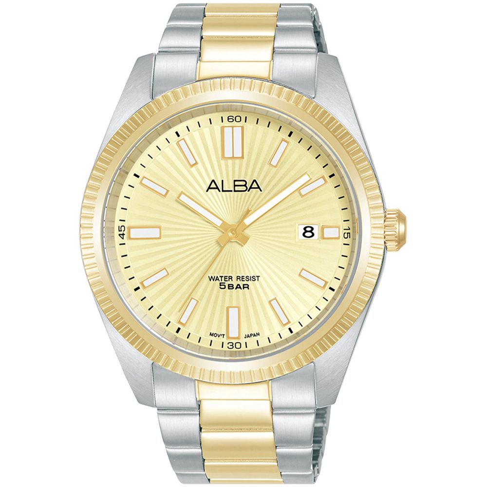 ALBA 雅柏 太陽紋簡約時尚腕錶/半金/42.5mm (VJ42-X353KS/AS9S64X1)