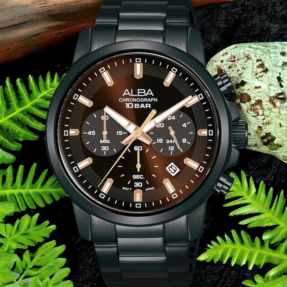 ALBA 雅柏   ACTIVE系列 三眼計時手錶(VD53-X399SD/AT3J69X1)