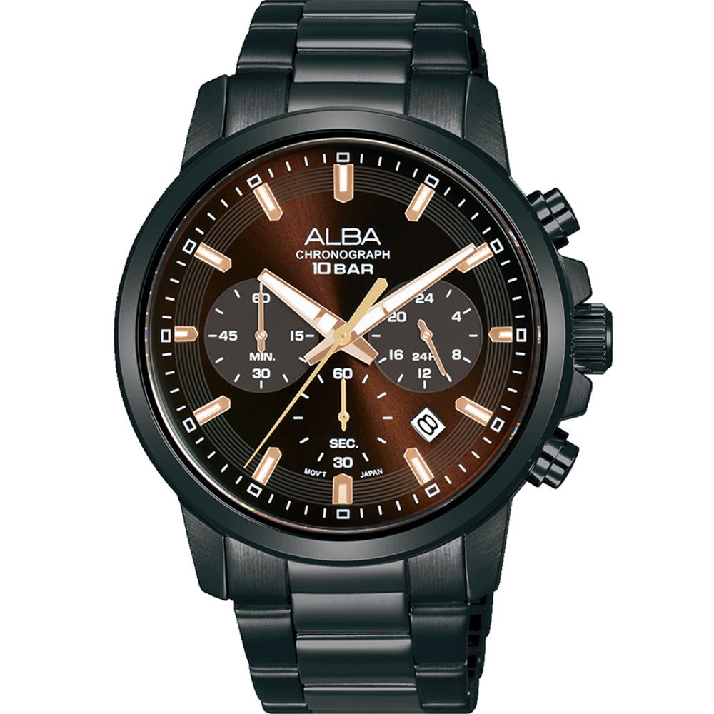 ALBA 雅柏   ACTIVE系列 三眼計時手錶(VD53-X399SD/AT3J69X1)