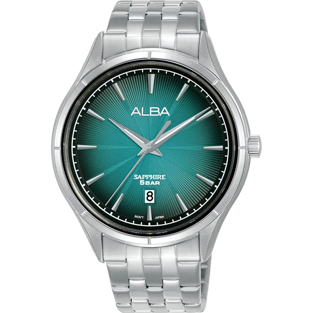 ALBA 雅柏 綻放光芒 漸層藍綠手錶-41.5mm AS9T71X1 VJ42-X361B