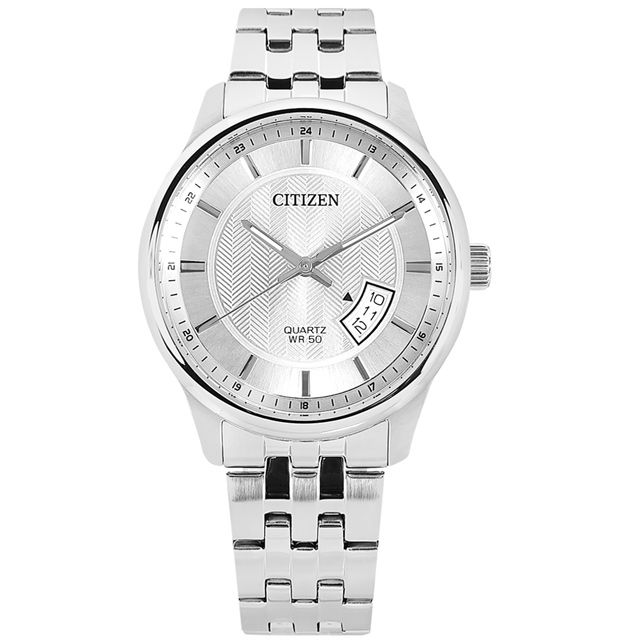 CITIZEN 星辰  / BI1050-81A / 簡約時尚 典雅紳士 日本機芯 日期 不鏽鋼手錶 銀色 40mm