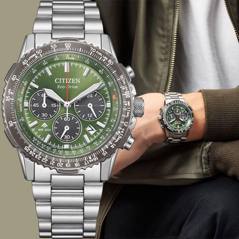 CITIZEN 星辰 PROMASTER SKY 光動能航空計時手錶-40mm CA4664-60W
