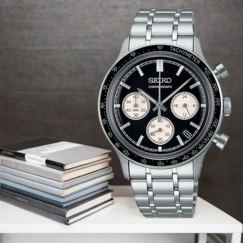 SEIKO 精工 運動三眼計時手錶-38.7mm (SSB479P1/8T63-03P0D)