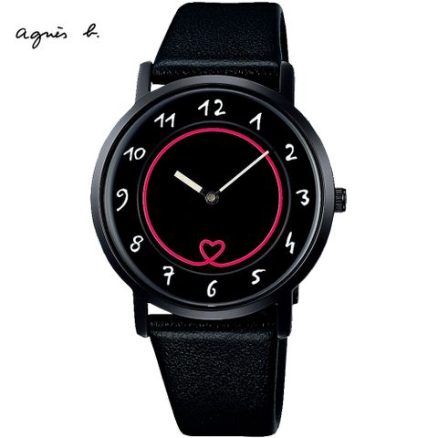 送限量贈品，送完為止agnes b. 35周年限定款紀念腕錶/34mm (VJ20-KVP0C/BJ5022X1)