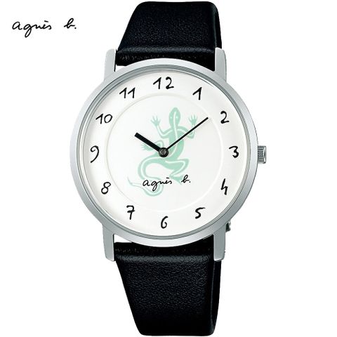 送限量贈品，送完為止agnes b. 35周年限定款紀念腕錶/34mm (VJ20-KVP0Z/BJ5024X1)