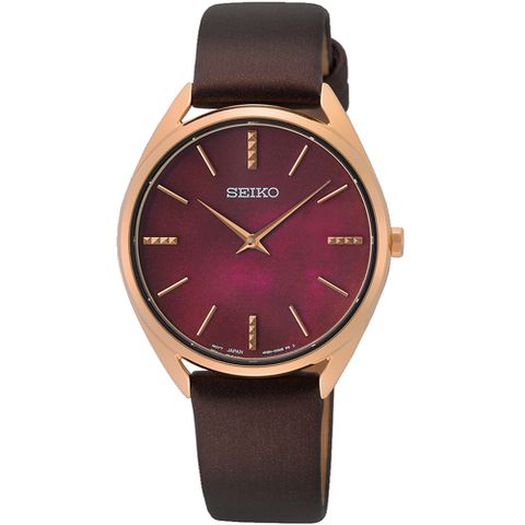 SEIKO 精工 CS系列簡約優雅珍珠貝腕錶/31mm (4N30-00J0R/SWR082P1)SK003