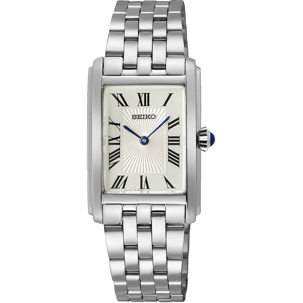 SEIKO 精工 CS系列經典羅馬方形腕錶/銀/22.2X34mm (4N30-00M0S/SWR083P1)SK003