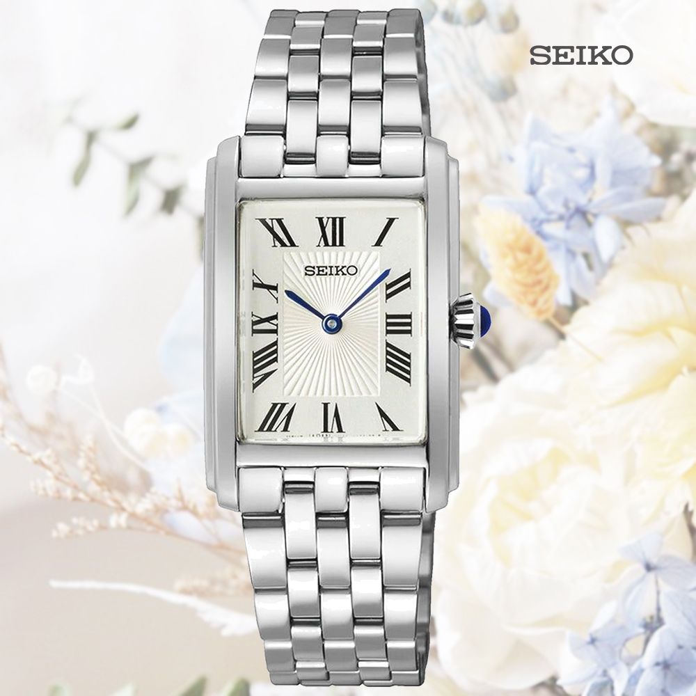 SEIKO 精工   CS系列 經典優雅 羅馬數字長方形淑女腕錶(SWR083P1/4N30-00M0S 防水50米)_SK028